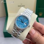 Rolex Daydate 36mm 2834/3255 Movement Blue Face Silver/Gold/Rose Gold Case Watch